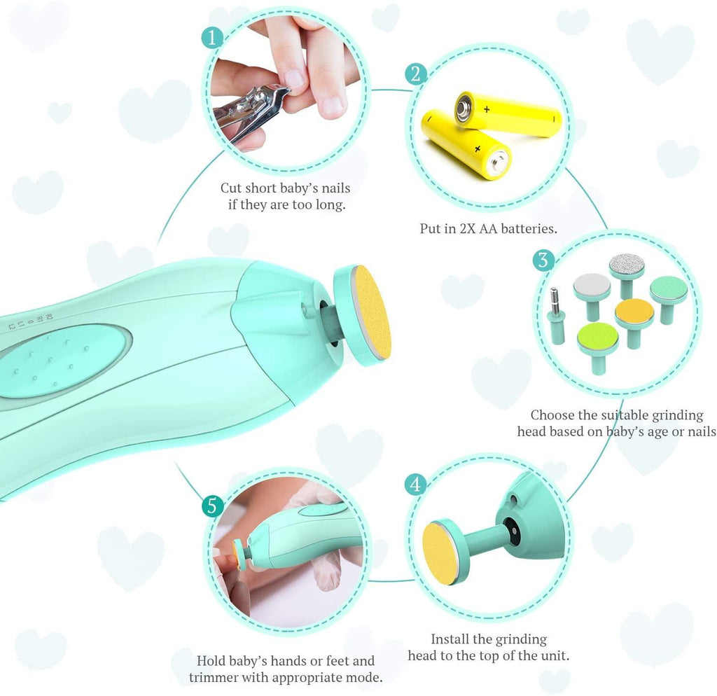 Limebaby™ | Coupe ongle bébé électrique sans risque de blessures!