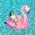 Flottant gonflable rose (FLAMINGO) - Pop.ma - Flottant géant Maroc piscine et plage - bouée